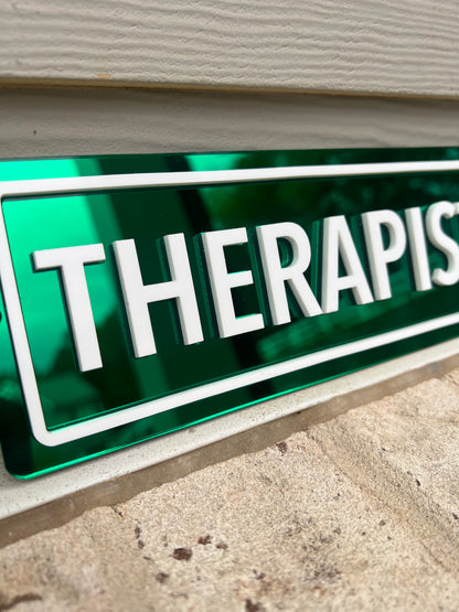 Therapist Drive Mini Street Signs