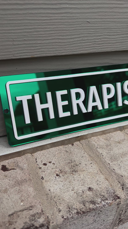 Therapist Drive Mini Street Signs